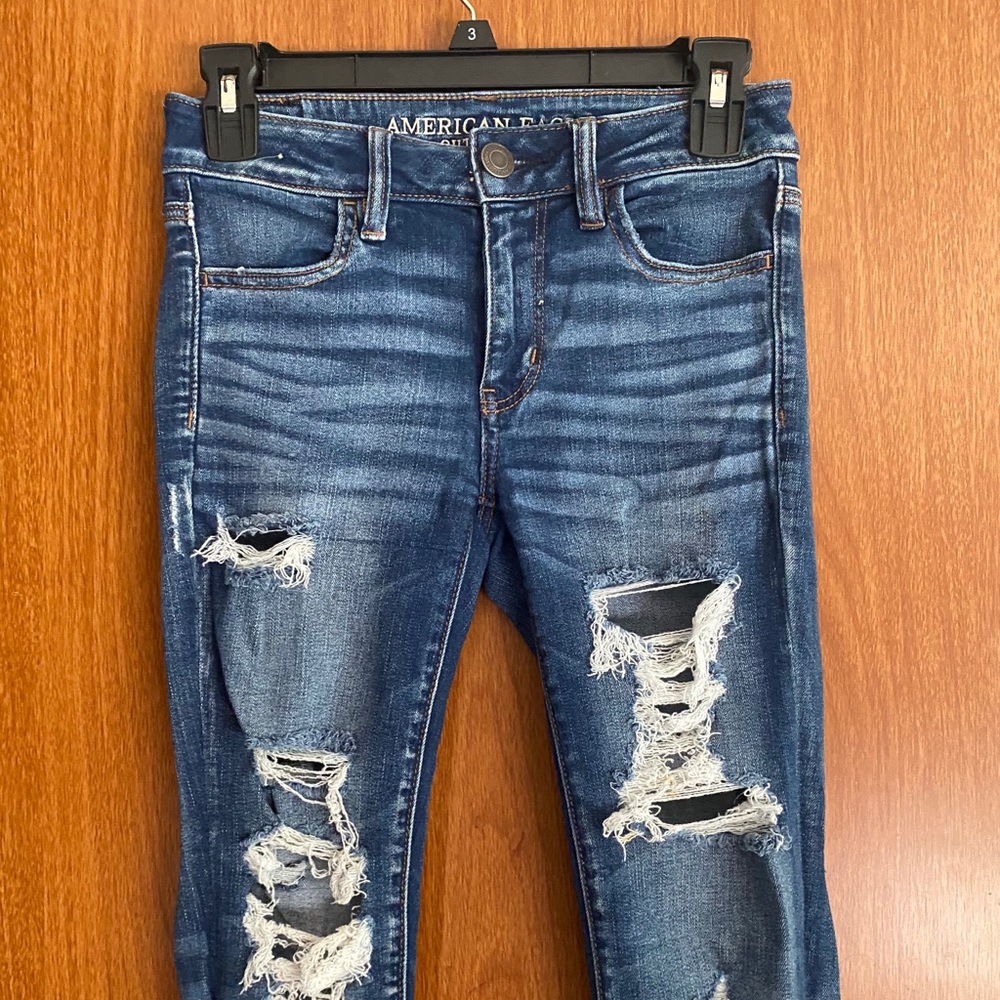 American eagle ripped jeans